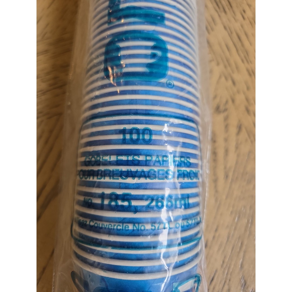 Vintage Pepsi 7oz Disposable Cups 100 Pack 9oz Plus 53 Paper Waxy NOS New Solo - Picture 5 of 11